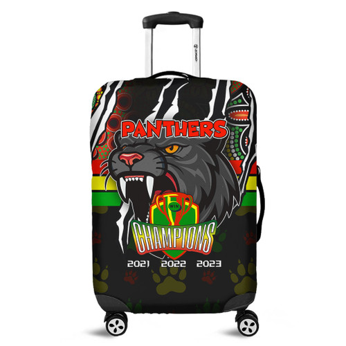 Penrith Panthers Luggage Cover Talent Win Games But Teamwork And Intelligence Win Championships With Aboriginal Style Penrith Panthers Luggage Cover Talent Win Games But Teamwork And Intelligence Win Championships With Aboriginal Style