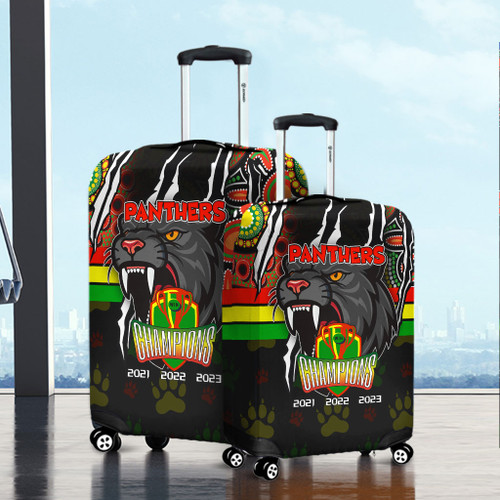 Penrith Panthers Luggage Cover Talent Win Games But Teamwork And Intelligence Win Championships With Aboriginal Style