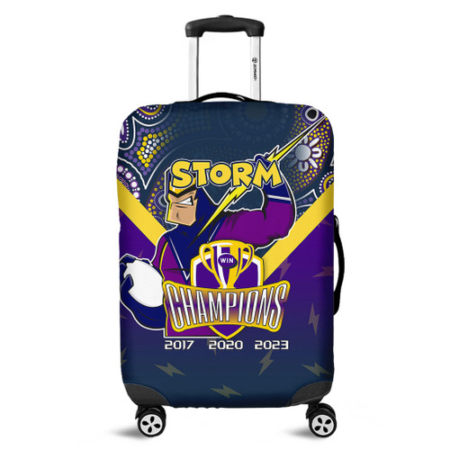 Melbourne Storm Luggage Cover Talent Win Games But Teamwork And Intelligence Win Championships With Aboriginal Style Melbourne Storm Luggage Cover Talent Win Games But Teamwork And Intelligence Win Championships With Aboriginal Style
