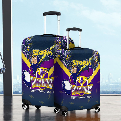 Melbourne Storm Luggage Cover Talent Win Games But Teamwork And Intelligence Win Championships With Aboriginal Style