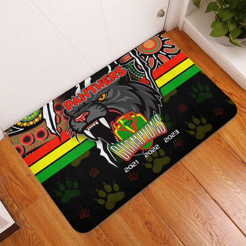 Penrith Panthers Door Mat Talent Win Games But Teamwork And Intelligence Win Championships With Aboriginal Style Penrith Panthers Door Mat Talent Win Games But Teamwork And Intelligence Win Championships With Aboriginal Style