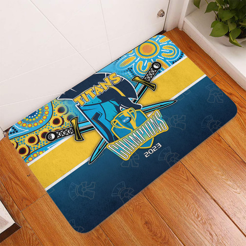 Gold Coast Titans Door Mat Talent Win Games But Teamwork And Intelligence Win Championships With Aboriginal Style Gold Coast Titans Door Mat Talent Win Games But Teamwork And Intelligence Win Championships With Aboriginal Style