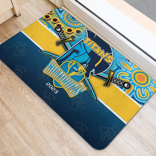 Gold Coast Titans Door Mat Talent Win Games But Teamwork And Intelligence Win Championships With Aboriginal Style Gold Coast Titans Door Mat Talent Win Games But Teamwork And Intelligence Win Championships With Aboriginal Style