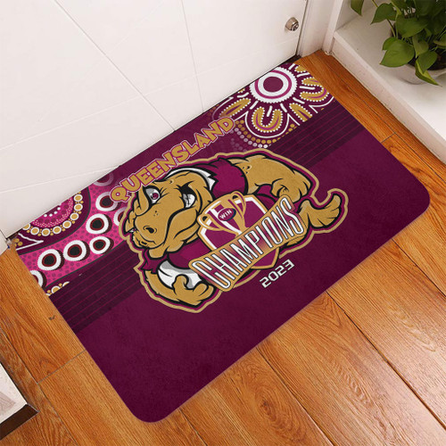 Cane Toads Door Mat Talent Win Games But Teamwork And Intelligence Win Championships With Aboriginal Style