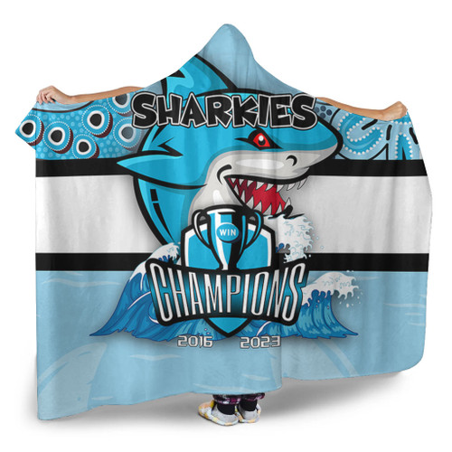 Cronulla-Sutherland Sharks Hooded Blanket Talent Win Games But Teamwork And Intelligence Win Championships With Aboriginal Style Cronulla-Sutherland Sharks Hooded Blanket Talent Win Games But Teamwork And Intelligence Win Championships With Aboriginal Style