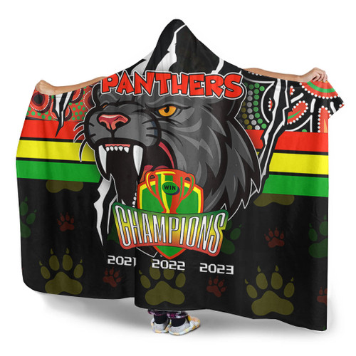 Penrith Panthers Hooded Blanket Talent Win Games But Teamwork And Intelligence Win Championships With Aboriginal Style