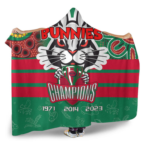South Sydney Rabbitohs Hooded Blanket Talent Win Games But Teamwork And Intelligence Win Championships With Aboriginal Style South Sydney Rabbitohs Hooded Blanket Talent Win Games But Teamwork And Intelligence Win Championships With Aboriginal Style