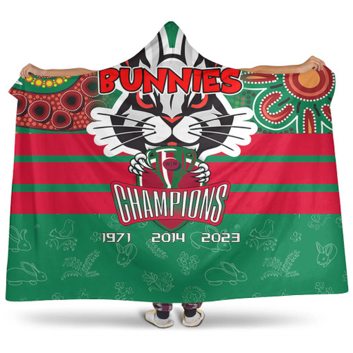 South Sydney Rabbitohs Hooded Blanket Talent Win Games But Teamwork And Intelligence Win Championships With Aboriginal Style South Sydney Rabbitohs Hooded Blanket Talent Win Games But Teamwork And Intelligence Win Championships With Aboriginal Style