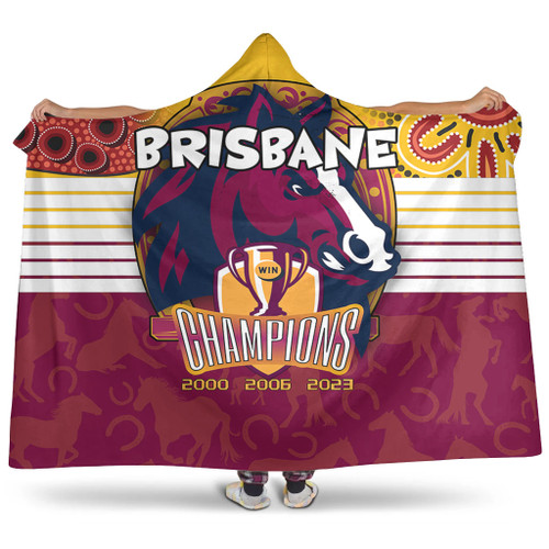 Brisbane Broncos Hooded Blanket Talent Win Games But Teamwork And Intelligence Win Championships With Aboriginal Style Brisbane Broncos Hooded Blanket Talent Win Games But Teamwork And Intelligence Win Championships With Aboriginal Style