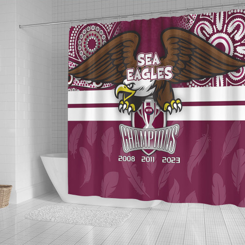 Manly Warringah Sea Eagles Shower Curtain Talent Win Games But Teamwork And Intelligence Win Championships With Aboriginal Style Manly Warringah Sea Eagles Shower Curtain Talent Win Games But Teamwork And Intelligence Win Championships With Aboriginal Style