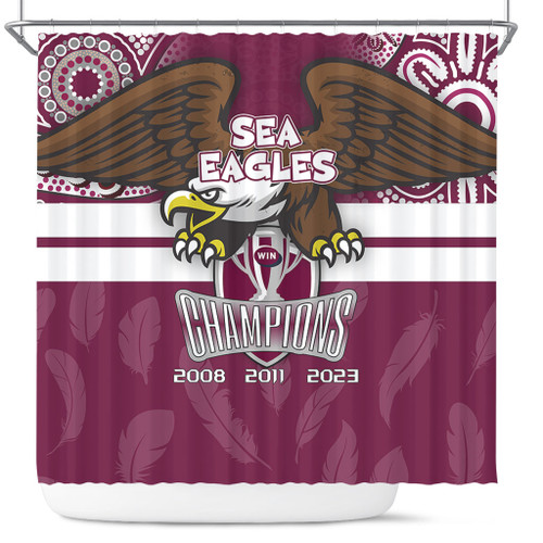 Manly Warringah Sea Eagles Shower Curtain Talent Win Games But Teamwork And Intelligence Win Championships With Aboriginal Style Manly Warringah Sea Eagles Shower Curtain Talent Win Games But Teamwork And Intelligence Win Championships With Aboriginal Style