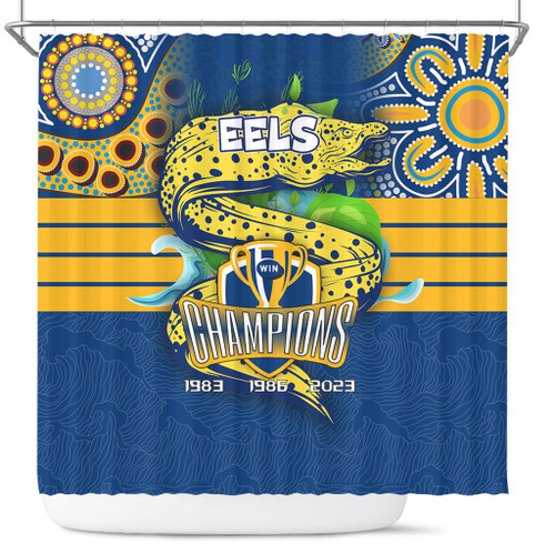 Parramatta Eels Shower Curtain Talent Win Games But Teamwork And Intelligence Win Championships With Aboriginal Style Parramatta Eels Shower Curtain Talent Win Games But Teamwork And Intelligence Win Championships With Aboriginal Style
