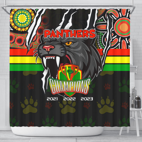 Penrith Panthers Shower Curtain Talent Win Games But Teamwork And Intelligence Win Championships With Aboriginal Style Penrith Panthers Shower Curtain Talent Win Games But Teamwork And Intelligence Win Championships With Aboriginal Style