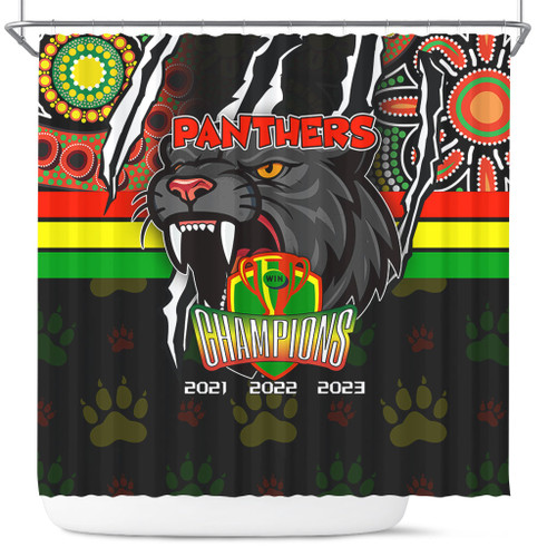 Penrith Panthers Shower Curtain Talent Win Games But Teamwork And Intelligence Win Championships With Aboriginal Style Penrith Panthers Shower Curtain Talent Win Games But Teamwork And Intelligence Win Championships With Aboriginal Style