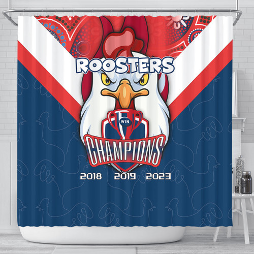 Sydney Roosters Shower Curtain Talent Win Games But Teamwork And Intelligence Win Championships With Aboriginal Style Sydney Roosters Shower Curtain Talent Win Games But Teamwork And Intelligence Win Championships With Aboriginal Style