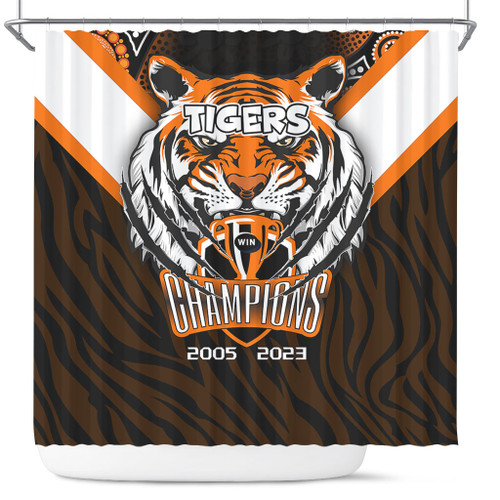 Wests Tigers Shower Curtain Talent Win Games But Teamwork And Intelligence Win Championships With Aboriginal Style Wests Tigers Shower Curtain Talent Win Games But Teamwork And Intelligence Win Championships With Aboriginal Style
