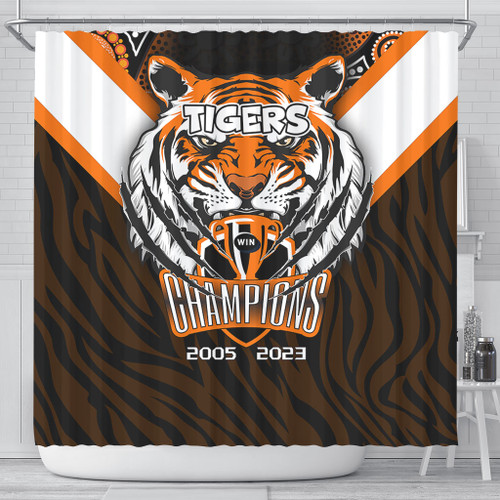 Wests Tigers Shower Curtain Talent Win Games But Teamwork And Intelligence Win Championships With Aboriginal Style Wests Tigers Shower Curtain Talent Win Games But Teamwork And Intelligence Win Championships With Aboriginal Style