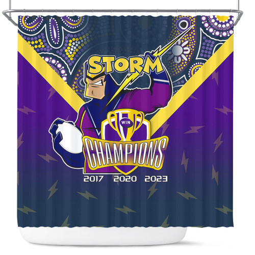 Melbourne Storm Shower Curtain Talent Win Games But Teamwork And Intelligence Win Championships With Aboriginal Style Melbourne Storm Shower Curtain Talent Win Games But Teamwork And Intelligence Win Championships With Aboriginal Style