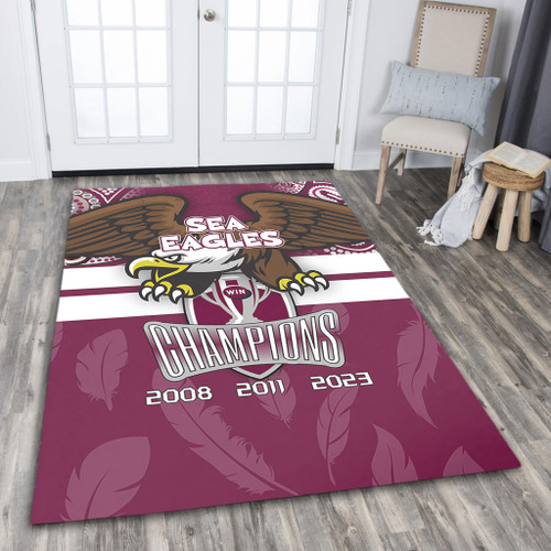 Manly Warringah Sea Eagles Area Rug Talent Win Games But Teamwork And Intelligence Win Championships With Aboriginal Style Manly Warringah Sea Eagles Area Rug Talent Win Games But Teamwork And Intelligence Win Championships With Aboriginal Style