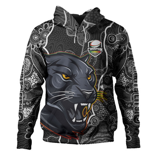 Penrith Panthers Grand Final Custom Hoodie - Custom Penrith Panthers With Contemporary Style Of Aboriginal Painting Hoodie