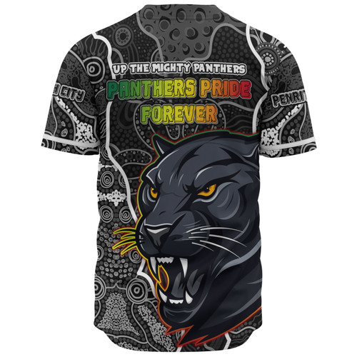 Penrith Panthers Grand Final Custom Baseball Shirt - Custom Penrith Panthers With Contemporary Style Of Aboriginal Painting Baseball Shirt Penrith Panthers Grand Final Custom Baseball Shirt - Custom Penrith Panthers With Contemporary Style Of Aboriginal Painting Baseball Shirt