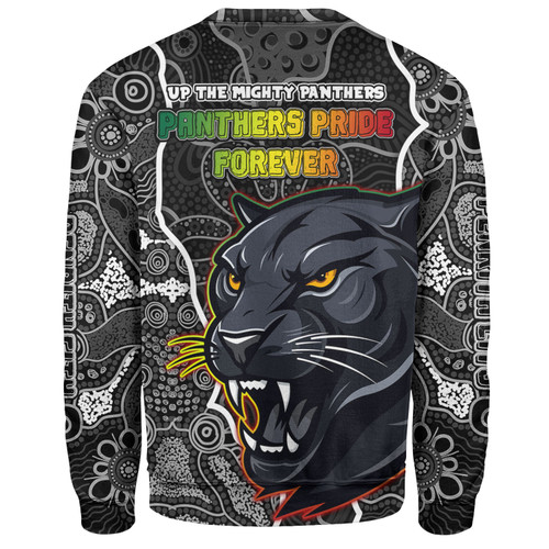 Penrith Panthers Grand Final Custom Sweatshirt - Custom Penrith Panthers With Contemporary Style Of Aboriginal Painting Sweatshirt Penrith Panthers Grand Final Custom Sweatshirt - Custom Penrith Panthers With Contemporary Style Of Aboriginal Painting Sweatshirt