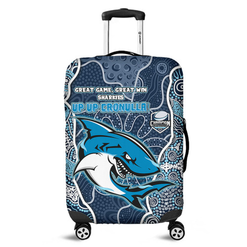 Cronulla-Sutherland Sharks Grand Final Custom Luggage Cover - Custom Sharks Painting Luggage Cover Cronulla-Sutherland Sharks Grand Final Custom Luggage Cover - Custom Sharks Painting Luggage Cover