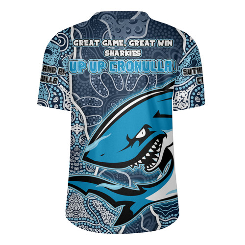 Cronulla-Sutherland Sharks  Grand Final Custom Rugby Jersey - Custom Cronulla-Sutherland Sharks  and Sutherland Sharkies With Contemporary Style Of Aboriginal Painting Rugby Jersey Cronulla-Sutherland Sharks  Grand Final Custom Rugby Jersey - Custom Cronulla-Sutherland Sharks  and Sutherland Sharkies With Contemporary Style Of Aboriginal Painting Rugby Jersey