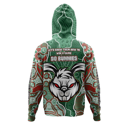 South Sydney Rabbitohs Grand Final Custom Hoodie - Custom Rabbitohs With Contemporary Style Of Aboriginal Painting Hoodie South Sydney Rabbitohs Grand Final Custom Hoodie - Custom Rabbitohs With Contemporary Style Of Aboriginal Painting Hoodie