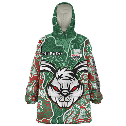 South Sydney Rabbitohs Grand Final Custom Snug Hoodie - Custom Rabbitohs With Contemporary Style Of Aboriginal Painting Snug Hoodie South Sydney Rabbitohs Grand Final Custom Snug Hoodie - Custom Rabbitohs With Contemporary Style Of Aboriginal Painting Snug Hoodie