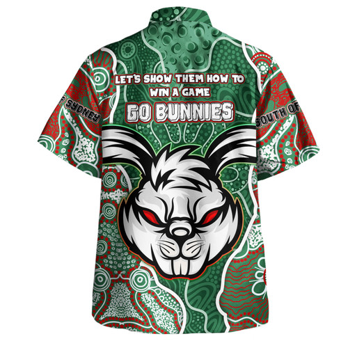 South Sydney Rabbitohs Grand Final Custom Hawaiian Shirt - Custom Rabbitohs With Contemporary Style Of Aboriginal Painting Hawaiian Shirt South Sydney Rabbitohs Grand Final Custom Hawaiian Shirt - Custom Rabbitohs With Contemporary Style Of Aboriginal Painting Hawaiian Shirt
