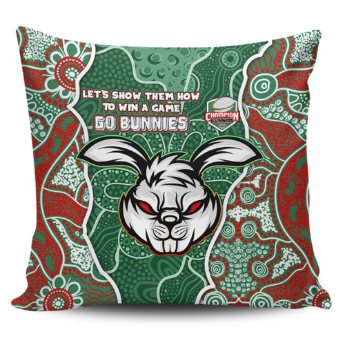 South Sydney Rabbitohs Grand Final Custom Pillow Covers - Custom Rabbitohs With Contemporary Style Of Aboriginal Painting Pillow Covers South Sydney Rabbitohs Grand Final Custom Pillow Covers - Custom Rabbitohs With Contemporary Style Of Aboriginal Painting Pillow Covers