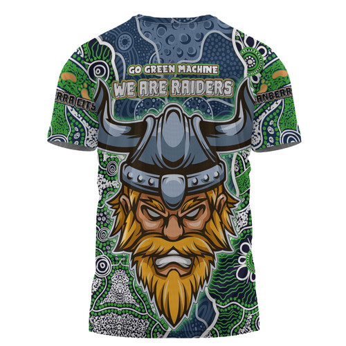 Canberra Raiders Grand Final Custom T-shirt - Custom Raiders Contemporary Style Of Aboriginal Painting T-shirt Canberra Raiders Grand Final Custom T-shirt - Custom Raiders Contemporary Style Of Aboriginal Painting T-shirt