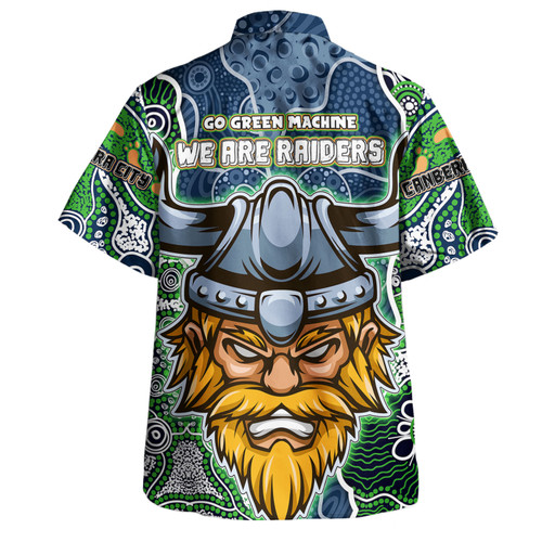 Canberra Raiders Grand Final Custom Hawaiian Shirt - Custom Raiders Contemporary Style Of Aboriginal Painting Hawaiian Shirt Canberra Raiders Grand Final Custom Hawaiian Shirt - Custom Raiders Contemporary Style Of Aboriginal Painting Hawaiian Shirt
