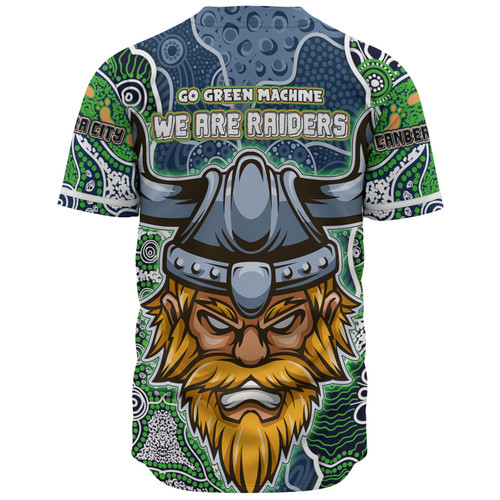 Canberra Raiders Grand Final Custom Baseball Shirt - Custom Raiders Contemporary Style Of Aboriginal Painting Baseball Shirt Canberra Raiders Grand Final Custom Baseball Shirt - Custom Raiders Contemporary Style Of Aboriginal Painting Baseball Shirt