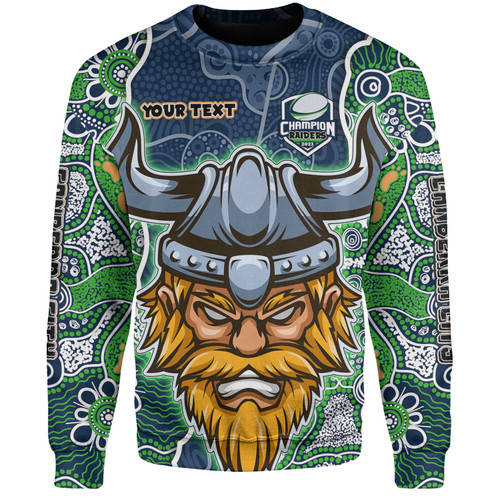Canberra Raiders Grand Final Custom Sweatshirt - Custom Raiders Contemporary Style Of Aboriginal Painting Sweatshirt Canberra Raiders Grand Final Custom Sweatshirt - Custom Raiders Contemporary Style Of Aboriginal Painting Sweatshirt