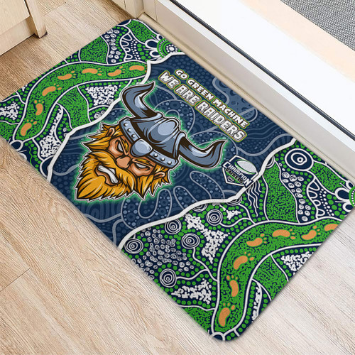 Canberra Raiders Grand Final Custom Door Mat - Custom Raiders Contemporary Style Of Aboriginal Painting Door Mat Canberra Raiders Grand Final Custom Door Mat - Custom Raiders Contemporary Style Of Aboriginal Painting Door Mat