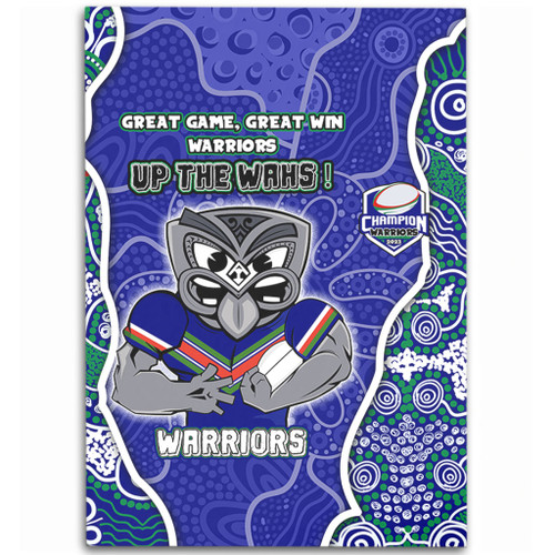 New Zealand Warriors Grand Final Custom Area Rug - Custom New Zealand Warriors With Contemporary Style Of Aboriginal Painting  Area Rug New Zealand Warriors Grand Final Custom Area Rug - Custom New Zealand Warriors With Contemporary Style Of Aboriginal Painting  Area Rug