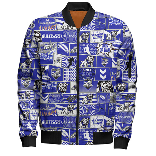 Canterbury-Bankstown Bulldogs Bomber Jacket - Team Of Us Die Hard Fan Supporters Comic Style