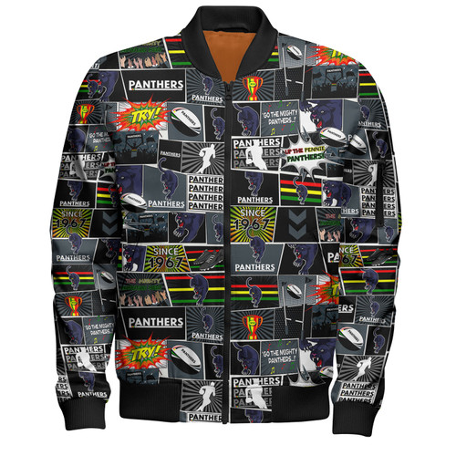 Penrith Panthers Bomber Jacket - Team Of Us Die Hard Fan Supporters Comic Style