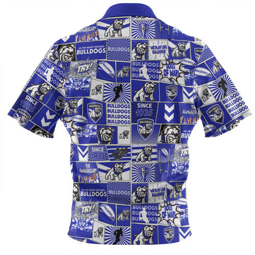 Canterbury-Bankstown Bulldogs Hawaiian Shirt - Team Of Us Die Hard Fan Supporters Comic Style Canterbury-Bankstown Bulldogs Hawaiian Shirt - Team Of Us Die Hard Fan Supporters Comic Style
