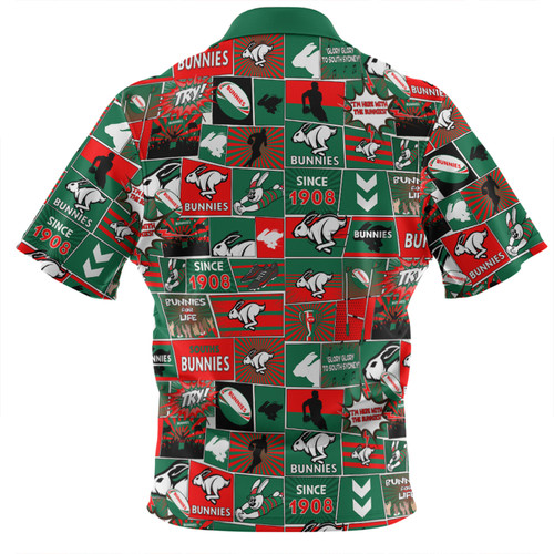 South Sydney Rabbitohs Hawaiian Shirt - Team Of Us Die Hard Fan Supporters Comic Style South Sydney Rabbitohs Hawaiian Shirt - Team Of Us Die Hard Fan Supporters Comic Style