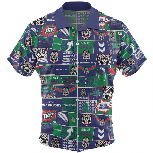 New Zealand Warriors Sport Hawaiian Shirt - Team Of Us Die Hard Fan Supporters Comic Style