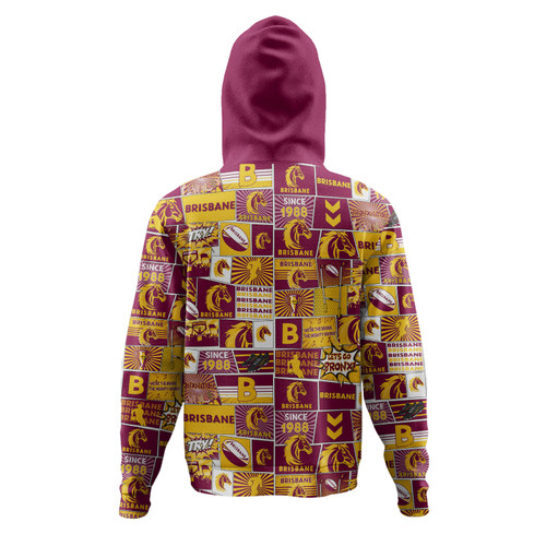 Brisbane Broncos Hoodie - Team Of Us Die Hard Fan Supporters Comic Style Brisbane Broncos Hoodie - Team Of Us Die Hard Fan Supporters Comic Style
