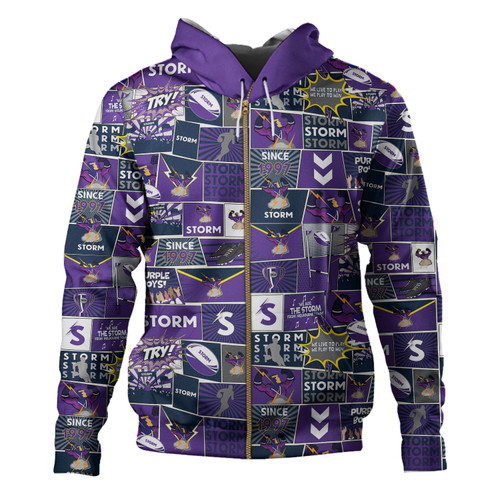 Melbourne Storm Hoodie - Team Of Us Die Hard Fan Supporters Comic Style Melbourne Storm Hoodie - Team Of Us Die Hard Fan Supporters Comic Style
