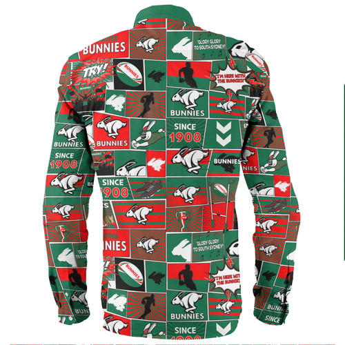 South Sydney Rabbitohs Long Sleeve Shirt - Team Of Us Die Hard Fan Supporters Comic Style South Sydney Rabbitohs Long Sleeve Shirt - Team Of Us Die Hard Fan Supporters Comic Style
