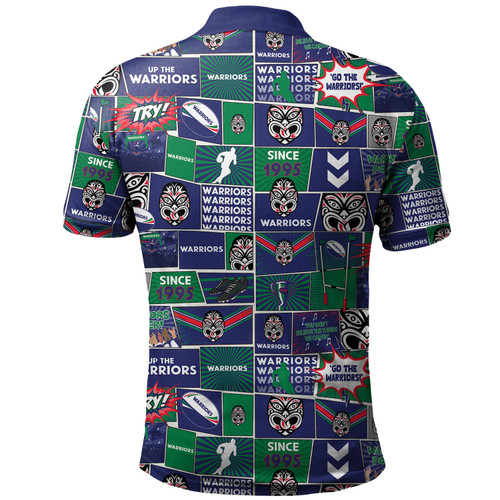 New Zealand Warriors Sport Polo Shirt - Team Of Us Die Hard Fan Supporters Comic Style New Zealand Warriors Sport Polo Shirt - Team Of Us Die Hard Fan Supporters Comic Style