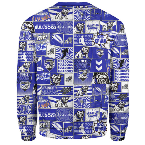 Canterbury-Bankstown Bulldogs Sweatshirt - Team Of Us Die Hard Fan Supporters Comic Style Canterbury-Bankstown Bulldogs Sweatshirt - Team Of Us Die Hard Fan Supporters Comic Style