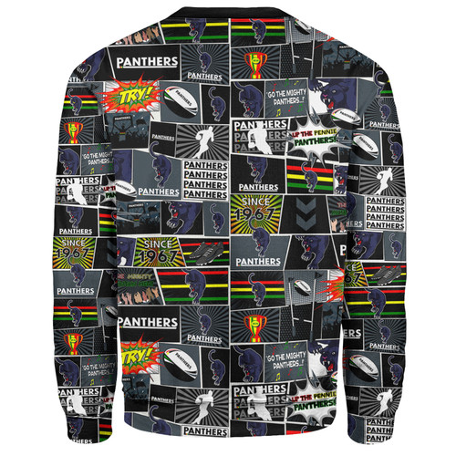 Penrith Panthers Sweatshirt - Team Of Us Die Hard Fan Supporters Comic Style Penrith Panthers Sweatshirt - Team Of Us Die Hard Fan Supporters Comic Style