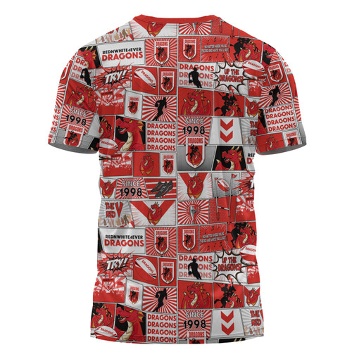 St. George Illawarra Dragons T-Shirt - Team Of Us Die Hard Fan Supporters Comic Style St. George Illawarra Dragons T-Shirt - Team Of Us Die Hard Fan Supporters Comic Style